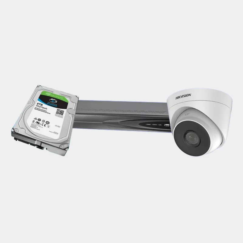 CCTV 1대 패키지 구성 — 녹화기·하드디스크·카메라 1대